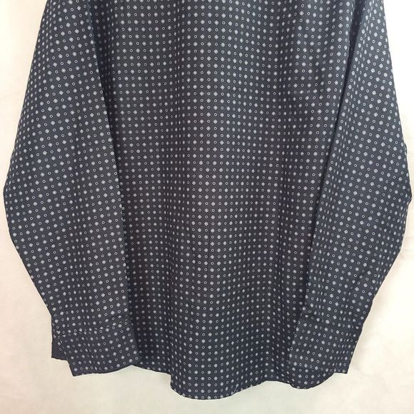 New Silver Stone Men's (XXL) Black Modern Fit Button Up Long Sleeve Shirt - Picture 7 of 12